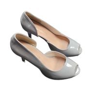 SERGIO LEONE Czółenka damskie eleganckie srebrne 40