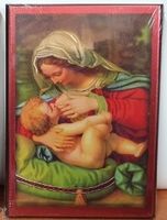 obraz ikona 13x18cm matka boska karmiąca