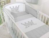 pościel 2-cz- little prince/princess szary