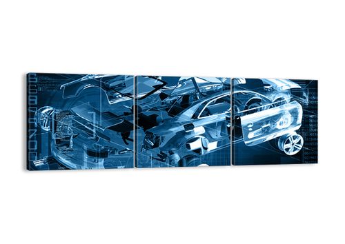 Obraz Na Płótnie - Samochód Prototyp - 120X40 Cm - Ca120X40-2615 na Arena.pl