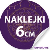 NAKLEJKI REKLAMOWE Z LOGO DOWOLNY NADRUK 6 CM twój wzór naklejki z TWOJĄ grafiką WŁASNY PLIK
