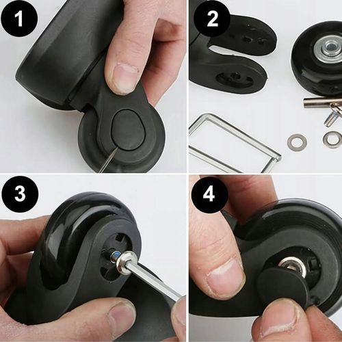 KÓŁKO DO WALIZKI CZĘŚCI BAGAŻ WALIZEK TORBY 4 SZT serwis naprawa w 5 min na Arena.pl