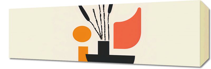 Obraz 60x20cm Szeroka Czerń zdjęcie 1