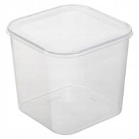 pojemnik 6szt.  helsinki 4,6l kwadrat plastikowy | 1513