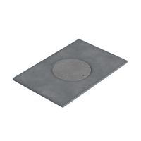 PŁYTA KUCHENNA ŻELIWNA GRUDZIĄDZ I OTWÓR 40,5x27cm