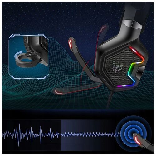 ONIKUMA K10 PRO SŁUCHAWKI GAMINGOWE Z MIKROFONEM DLA GRACZY DO GRANIA RGB na Arena.pl
