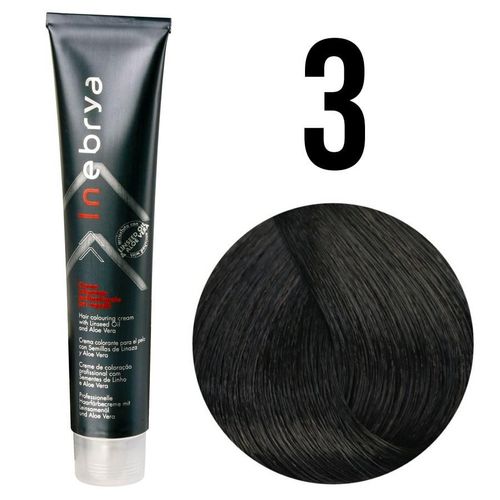 Inebrya farba do włosów, koloryzacja trwała, 100 ml 3 ciemny brąz czysty na Arena.pl