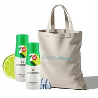 Zestaw Syrop koncentrat do wody SodaStream 7up 2x440 ml + Torba GRATIS