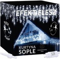 SOPLE 500 LED IP44 LAMPKI ZEWNĘTRZNE STAŁE + FLASH KURTYNA PREMIUM