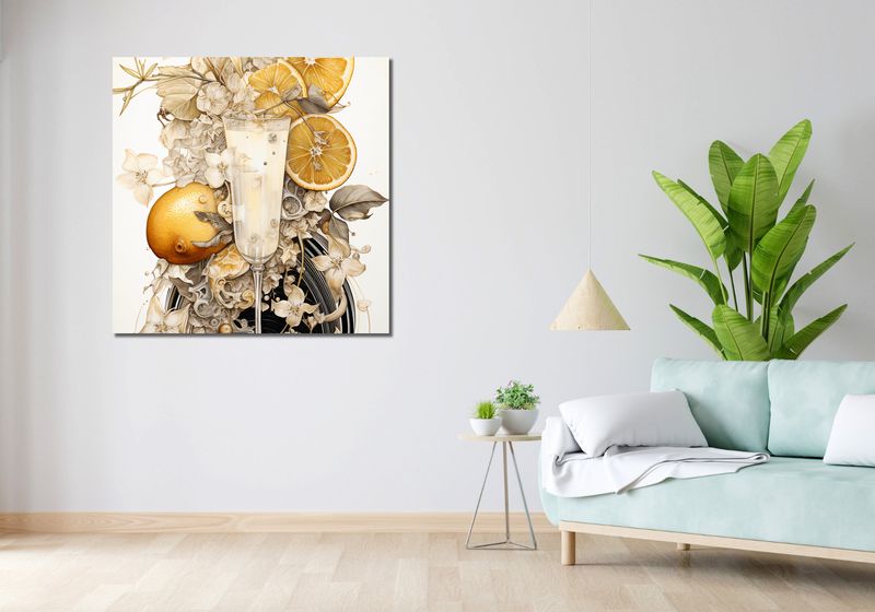 Obraz 100x100cm Esencja Cytrusów zdjęcie 2