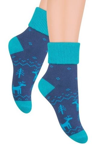 SKARPETY FROTTE ŚWIĄTECZNE 154 20-22 031 jeans/bałwan na Arena.pl