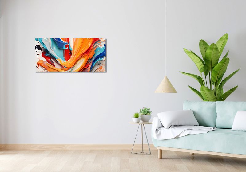 Obraz 90x40cm Taneczne Fale zdjęcie 2