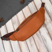 saszetka nerka męska skórzana na pas koniakowa skóra naturalna abruzzo