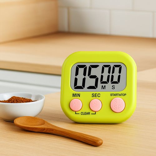 Minutnik stoper timer kuchenny na  magnes cyfrowy magnetyczny lcd zielony na Arena.pl