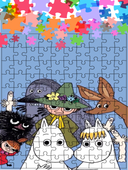 Puzzle tradycyjne Muminki