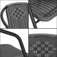 MEBLE OGRODOWE STÓŁ +2 KRZESŁA NA TARAS BALKON DUŻY ZESTAW MEBLI OGRODOWYCH