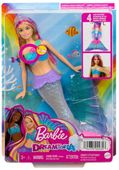 Lalka Barbie Malibu Syrenka Migoczące światełka