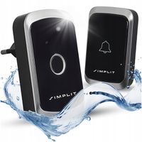 DZWONEK BEZPRZEWODOWY DO DRZWI BRAMY WODOODPORNY IP44 A2 DUŻY ZASIĘG