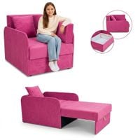 Łóżko dziecięce sofa kanapa różowy fuksja wygodna do salonu Denis 3B Family