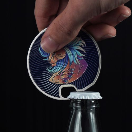 OTWIERACZ STALOWY DO BUTELEK KAPSLI ZODIAK LEW na Arena.pl