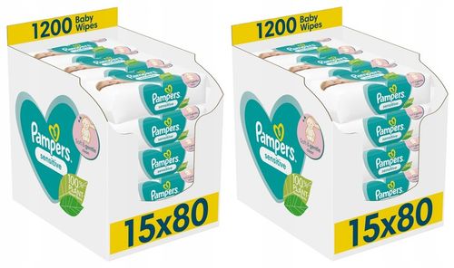 Pampers Chusteczki nawilżane Sensitive 30x80 szt. na Arena.pl