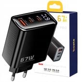 BOSTE ŁADOWARKA SIECIOWA 3 PORTY USB-C USB-A 67W QC PD BEZPIECZNA ZASILACZ