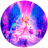 Opłatek na tort Barbie