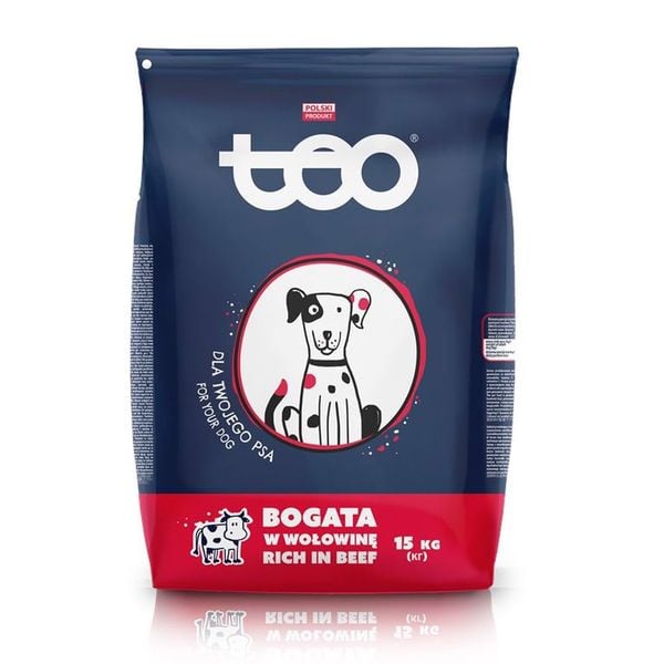 TEO Karma dla psa sucha wołowina 15kg zdjęcie 1