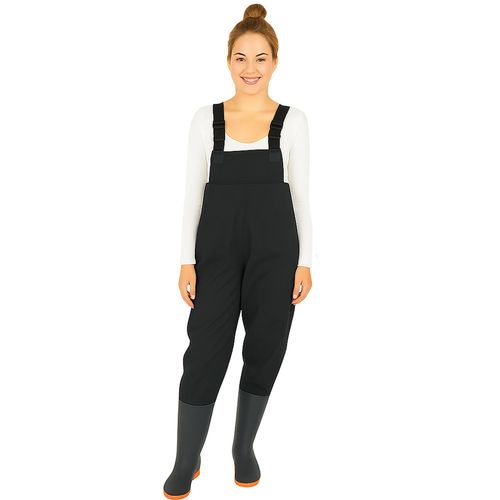 Spodnie wędkarskie wodery gumowce robocze rozmiar 45 czarny na Arena.pl