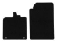 Dywaniki przednie welurowe czarne do: Smart ForTwo II 2007-2014 hatchback