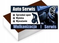Wizytówki firmowe reklamowe 100szt gotowy projekt dużo wzorów AUTO SERWIS