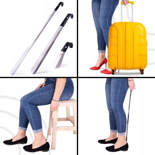 Zestaw 3 x metalowa łyżka do butów 72 42 15 cm na Arena.pl