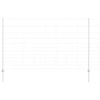 Ogrodzenie z słupkami Srebrny 1.4 x 25 m Stal