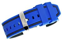 pasek silikonowy granatowo-czarny u14-22-11