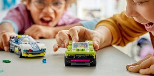 LEGO City Zestaw 60415 Pościg radiowozu za muscle carem auto + Torba LEGO na Arena.pl