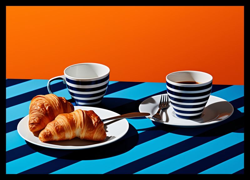 Plakat 42x29,7cm Croissanty zdjęcie 2
