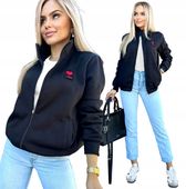 Rozpinana dresowa BLUZA damska gruba ciepła zamek stójka L/XL KAJA