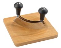 Zestaw do siekania ziół BUNCH, brązowy, srebrny