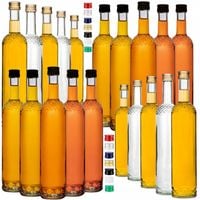 BUTELKA MONOPOLOWA 500 ML NARGIZ NALEWKA WÓDKA bimber SZKLANA OKRĄGŁA 20szt