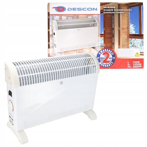 Grzejnik elektryczny Konwektorowy 2000W Kaloryfer Termostat Energooszczędny na Arena.pl