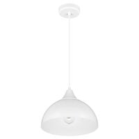 KUPIDYN 1 Lampa wisząca - Industrialna, metalowa, biały 1xE27