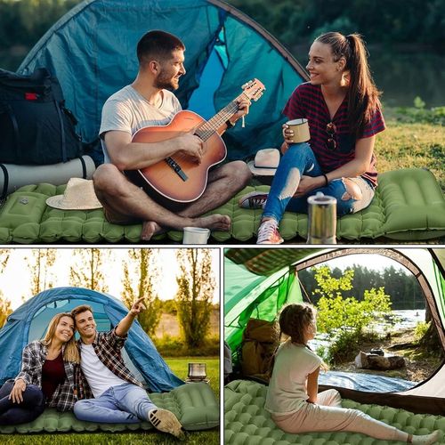 MATA SAMOPOMPUJĄCA KARIMATA DMUCHANA MATERAC 200X70X10CM zPODUSZKĄ MATERAC na Arena.pl