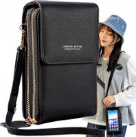 Torebka Skórzana Listonoszka Na Telefon Kopertówka