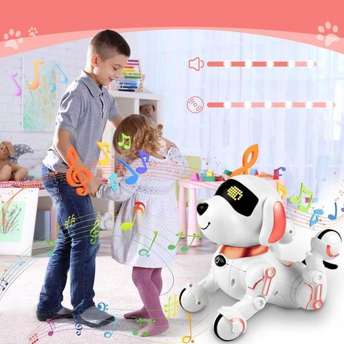 PIESEK ROBOT INTERAKTYWNY ZDALNIE STEROWANY GŁOSEM PROGRAMOWANY KOMENDY na Arena.pl