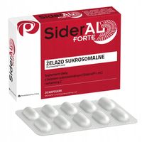 SiderAL FORTE 20 kapsułek żelazo sukrosomalne - OFICJALNY DYSTRYBUTOR