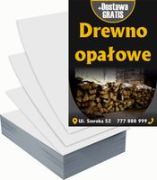 Ulotki A4 reklamowe firmowe 5000szt projekt w cenie DREWNO OPAŁOWE