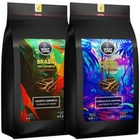 Kawa Ziarnista ZESTAW 2KG Brazylia + Honduras 100% Arabica Świeżo Wypalona