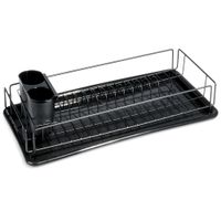 Suszarka na naczynia czarna 50x24x9 cm