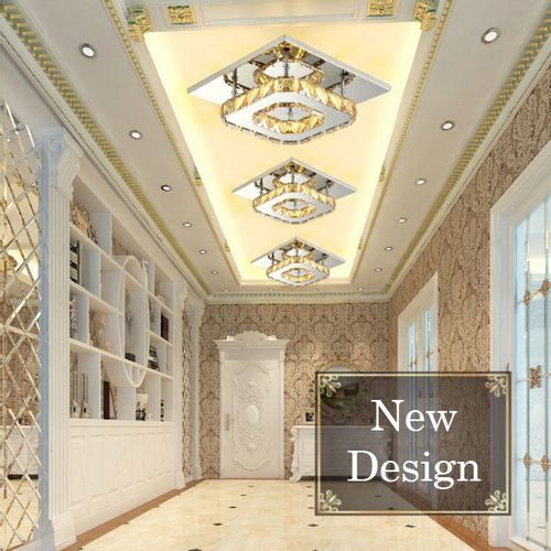 Lampa METEOR I kryształ LED panel plafon Kinkiet kwadrat12W Wobako 6000K na Arena.pl