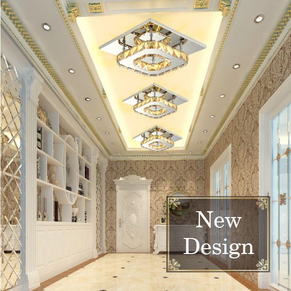 Lampa METEOR I kryształ LED panel plafon Kinkiet kwadrat12W Wobako 6000K zdjęcie 5